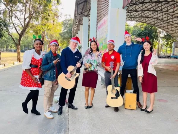 People In Thailand with guitars